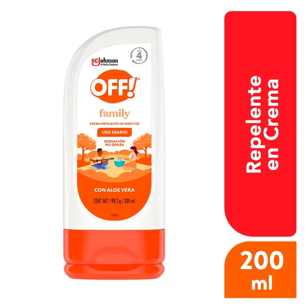 Off family crema repelente 200ml/ fardo Q425 de 12U