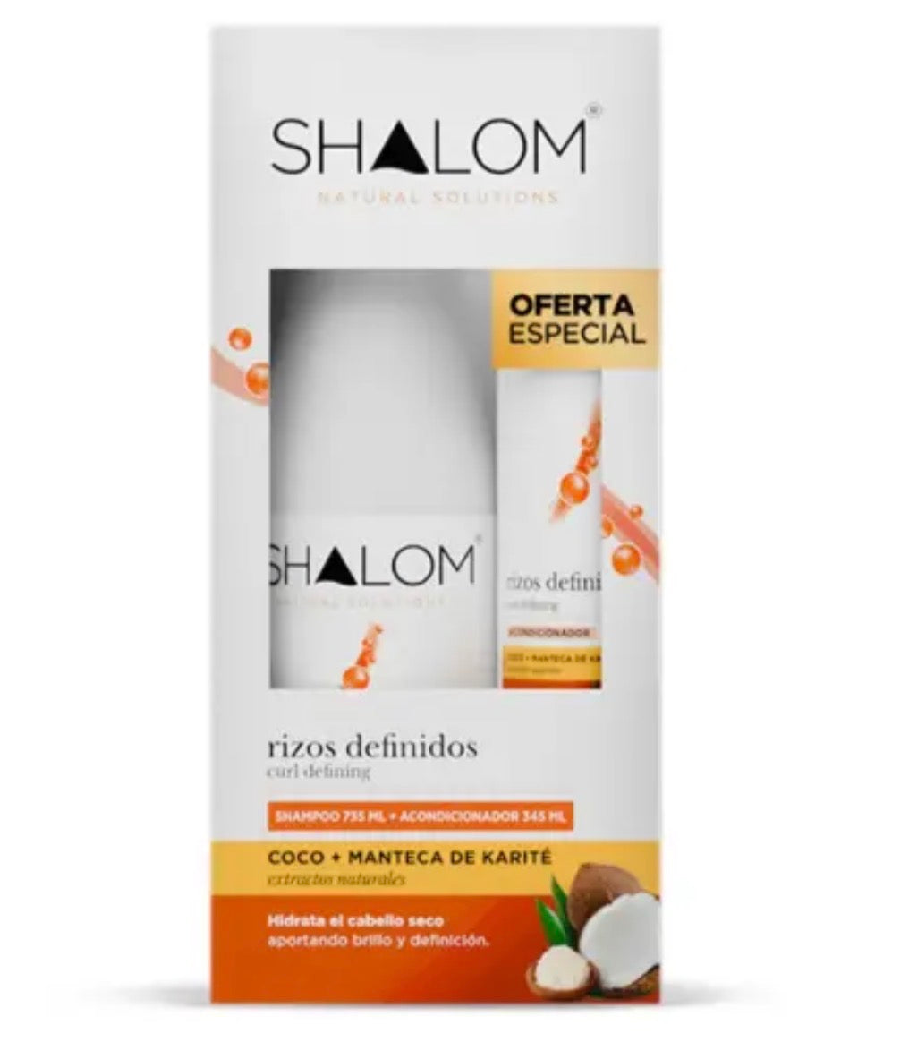 Shalom Duo pack rizos definidos, Q600 fardo de 12 pack