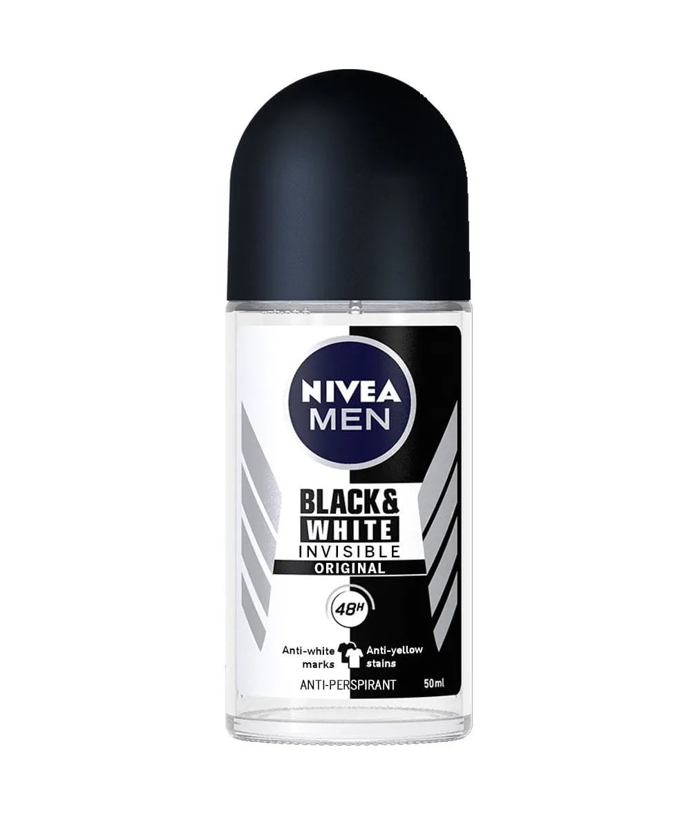 Nivea Roll-on Men Black&White Invisible Original Q160 de 12U