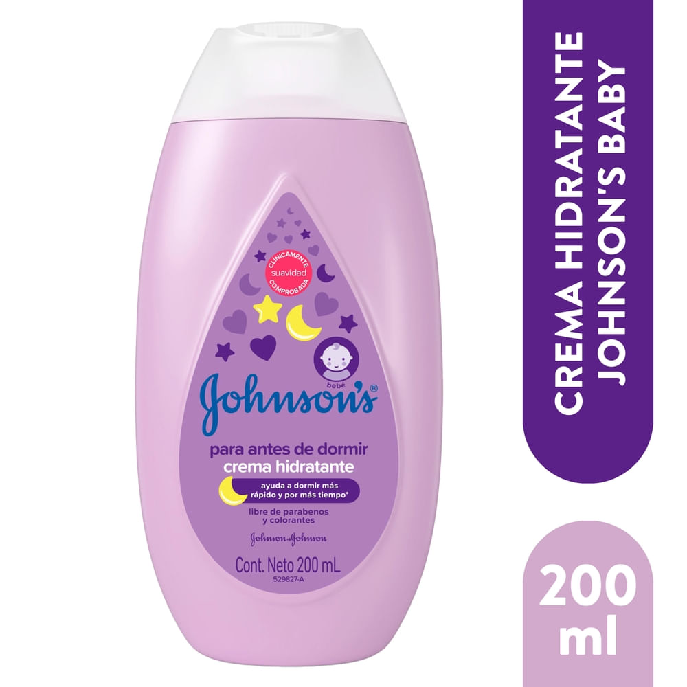 Johnsons crema antes de dormir 200ml/ Fardo 330 de 12U