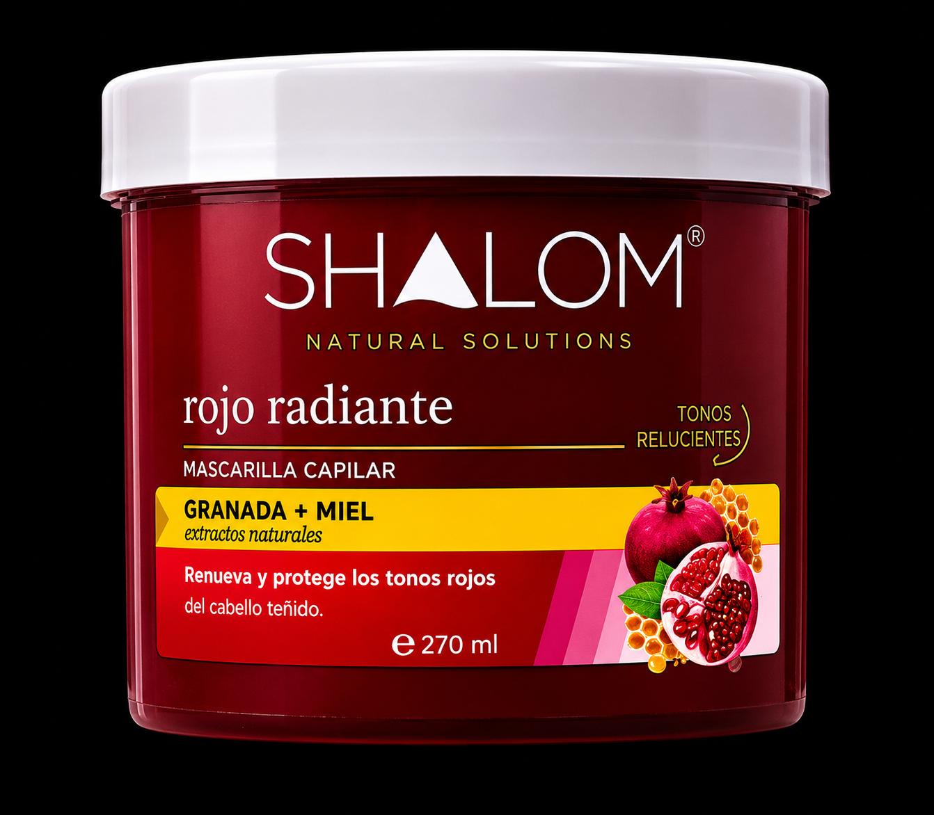 SHALOM MASCARILLA, ROJO RADIANTE 270ml/Q315-12u.