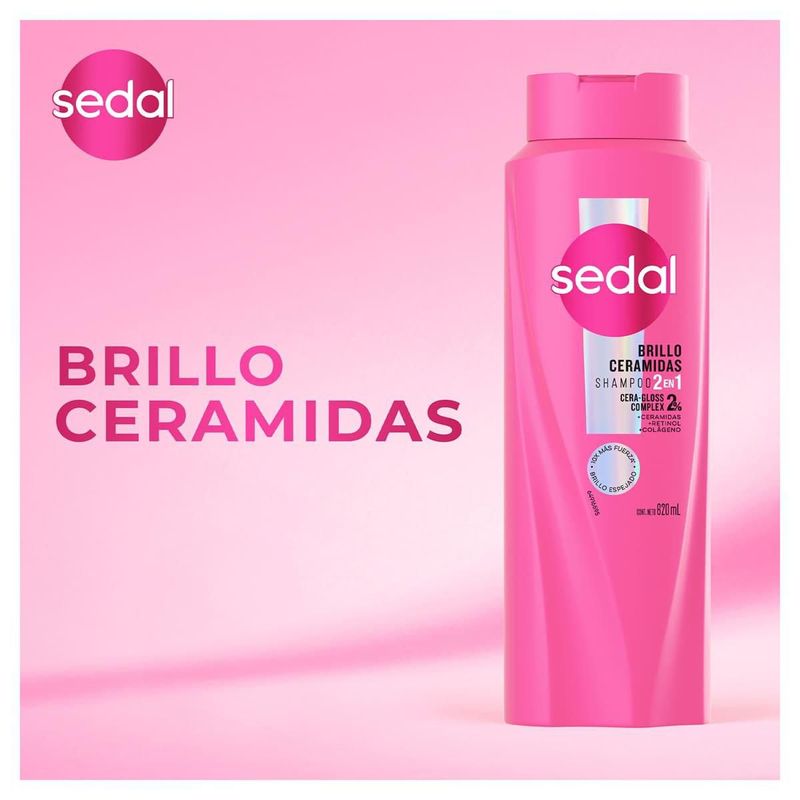 Sedal SH Brillo Ceramidas 620ml/ fardo Q405/12U