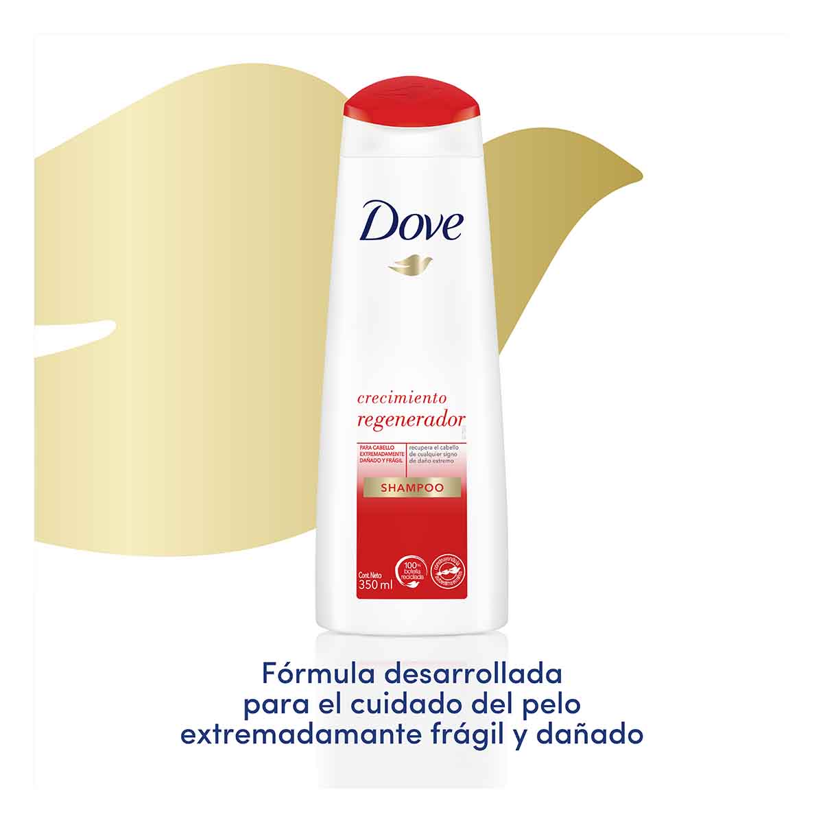 Dove crecimiento regenerador 350ml/ fardo 345 de 12 U