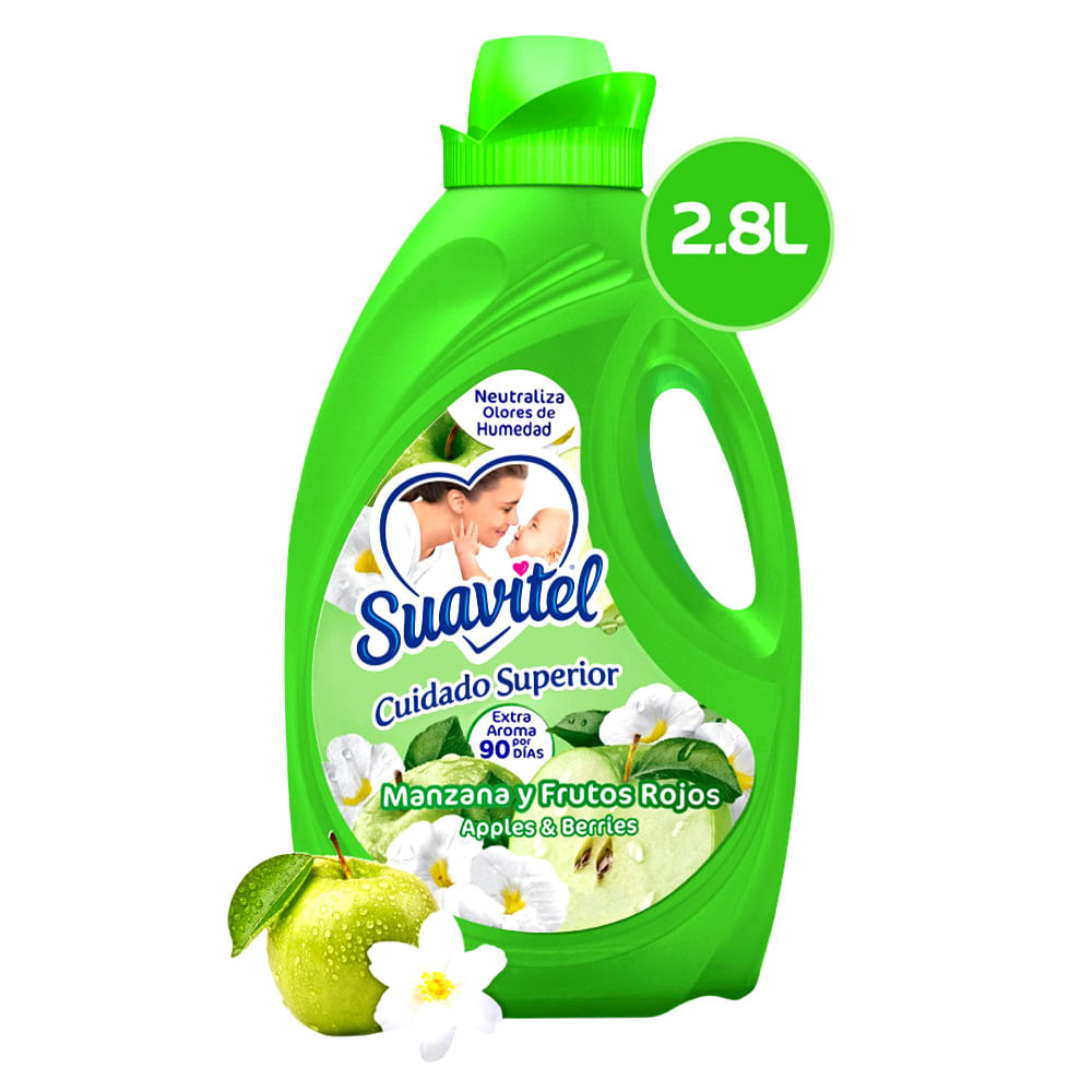 Suavitel manzana y frutos rojos 2.8L/ fardo a 280/6U