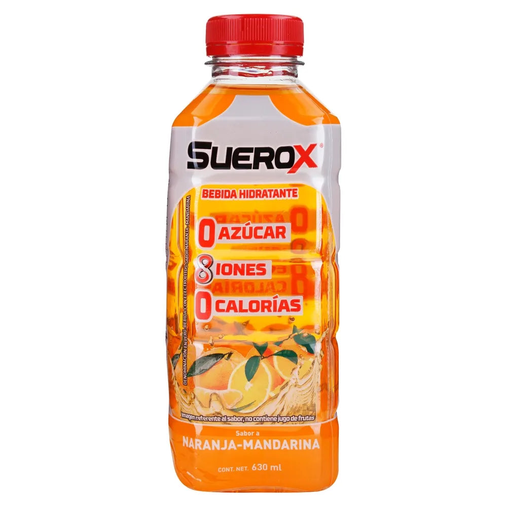 Suerox Naranja mandarina 630ml/ fardo a 120.00 de 12u