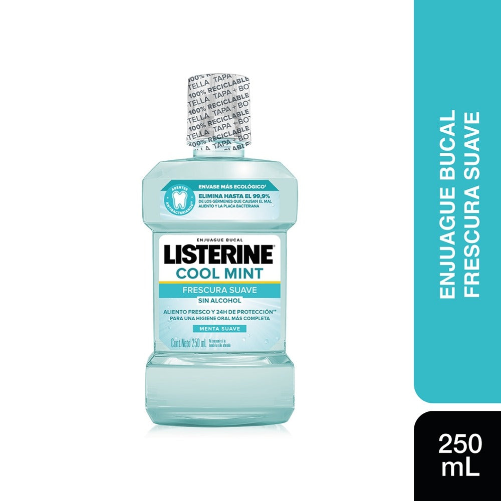 Listerine Frescura suave sin alcohol 250ml / fardo a 335 de 12u