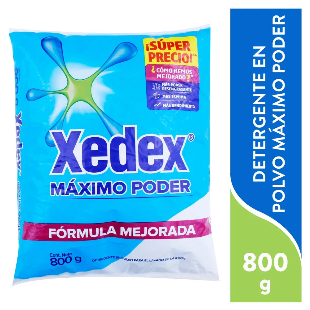 Xedex Máximo Poder 800g/ Fardo Q100 de 13U