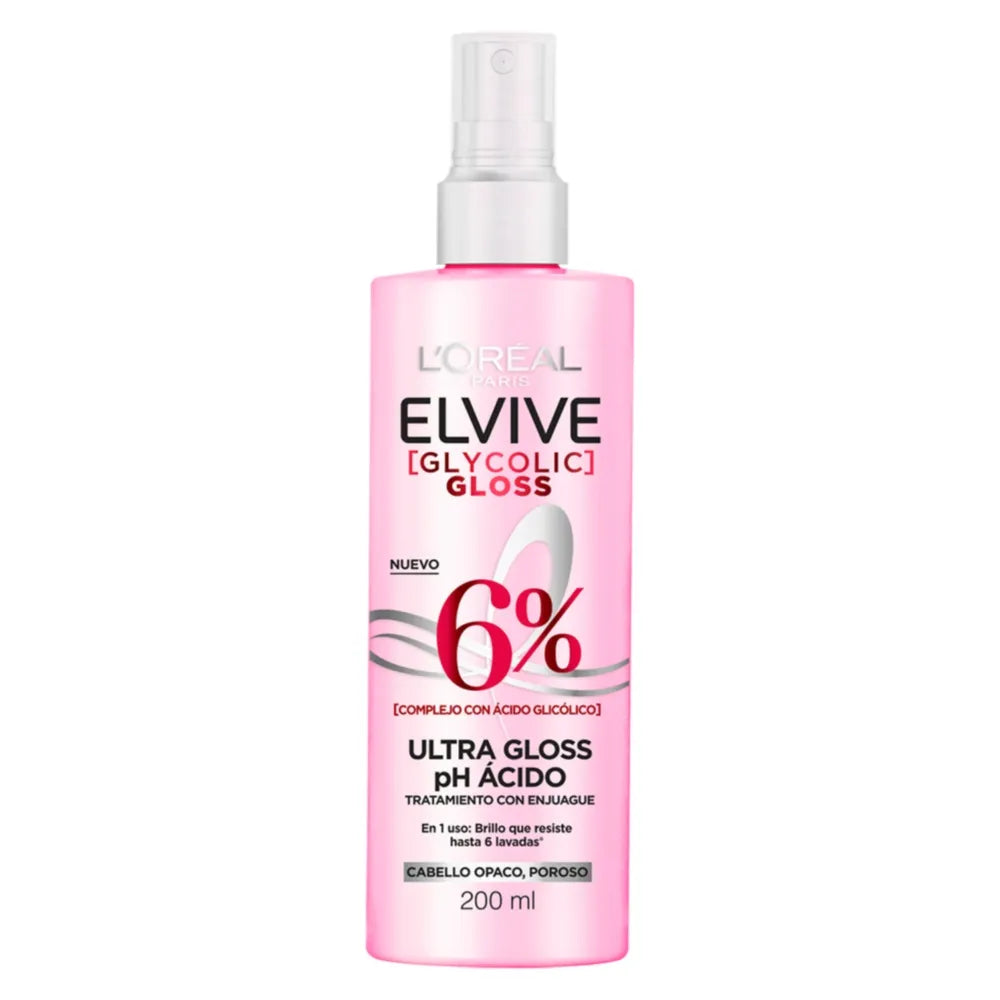 Elvive Gloss Tratamiento con enjuague 200ML  Fardo Q 900/12U