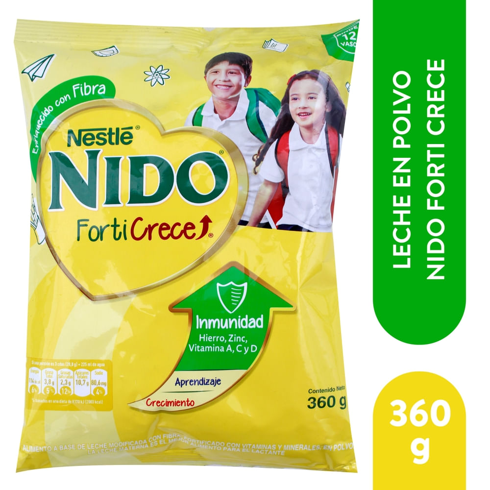 Nido Forti crece 360g/ fardo a 660.00 de 18u