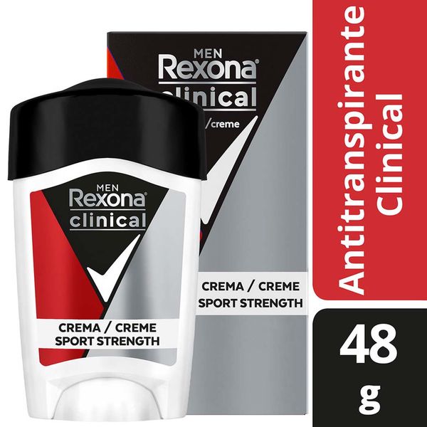 Rexona Men Clinical Sport Strength 58g/ Fardo Q410 de 12U