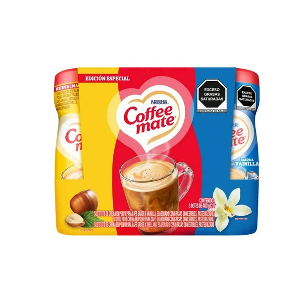 Coffe mate pak de 3 de 400ml/ fardo a 340 de pak