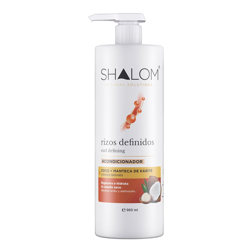 Shalom AC rizos definidos 960ml/ Fardo Q430 de 9u