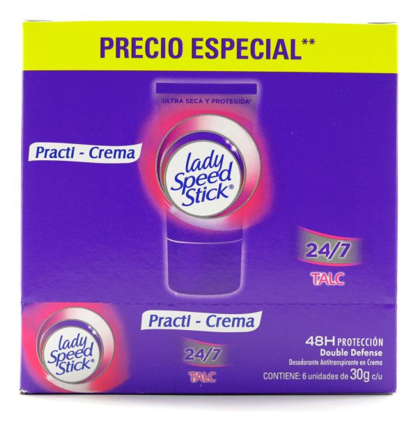 Lady speed stick talc 30g 6u/ Fardo Q248 de 6U