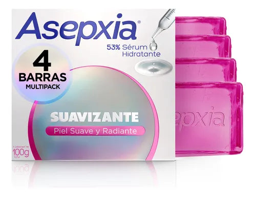 Asepxia Suavizante 4 pack de 100G  Fardo Q420/12U