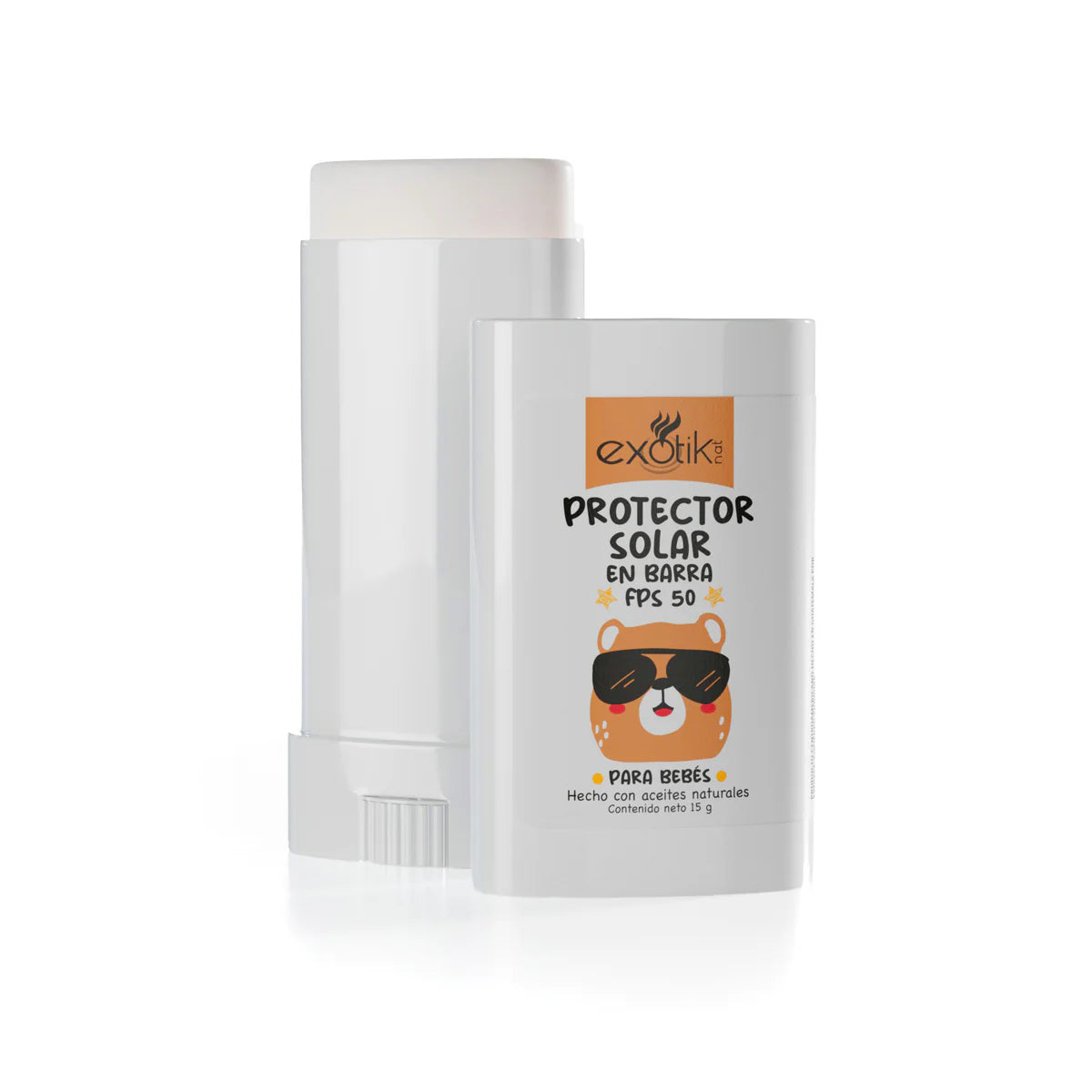 Protector solar baby barra exotiknat / Fardo Q795 de 12u