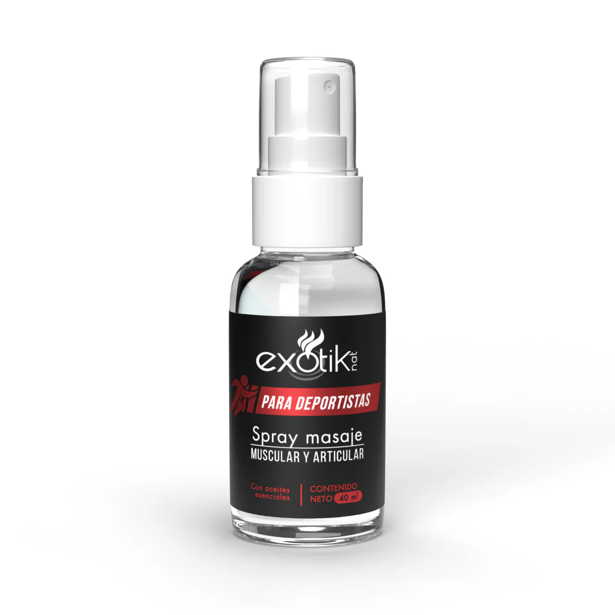 Spray masaje muscular exotik nat 40ml / Fardo Q350 de 12u