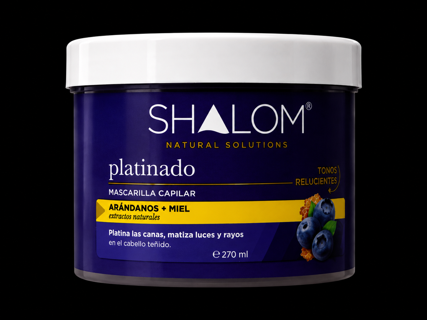 SHALOM MASCARILLA PLATINADO 270ml/Q315-12u