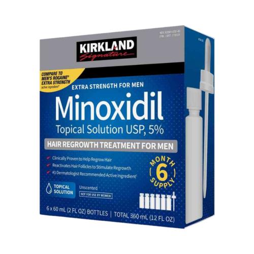 Minoxidil kirkland / fardo Q440 de 6 unidades