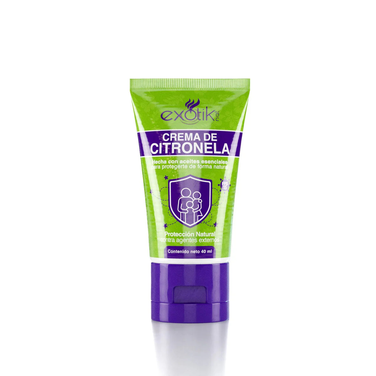Crema citronela repelente exotik nat 40ml / Fardo Q195 de 12u