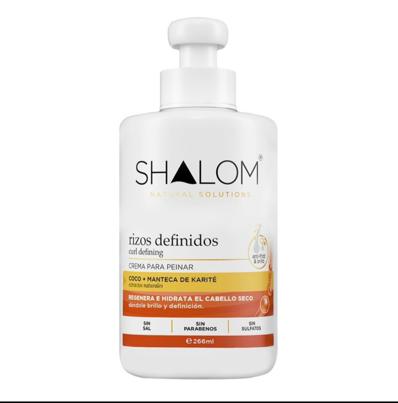Shalom rizos definidos 266ml/ Fardo Q210 de 12u
