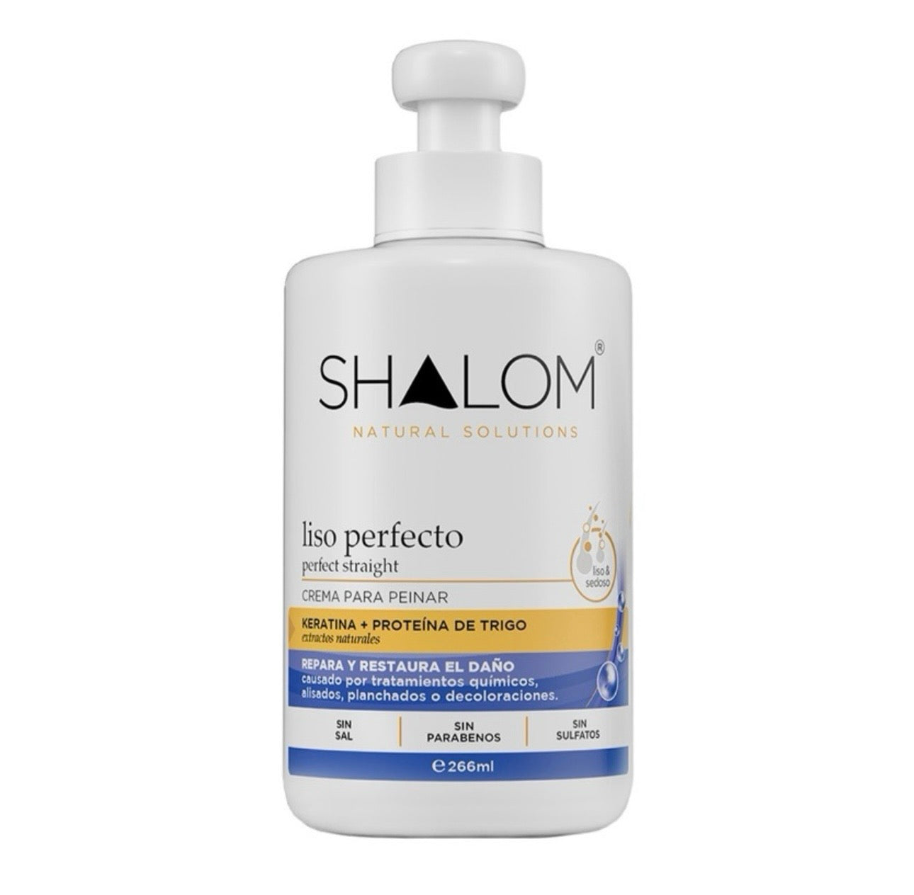 Shalom liso perfecto 266ml/ Fardo Q210 de 12u