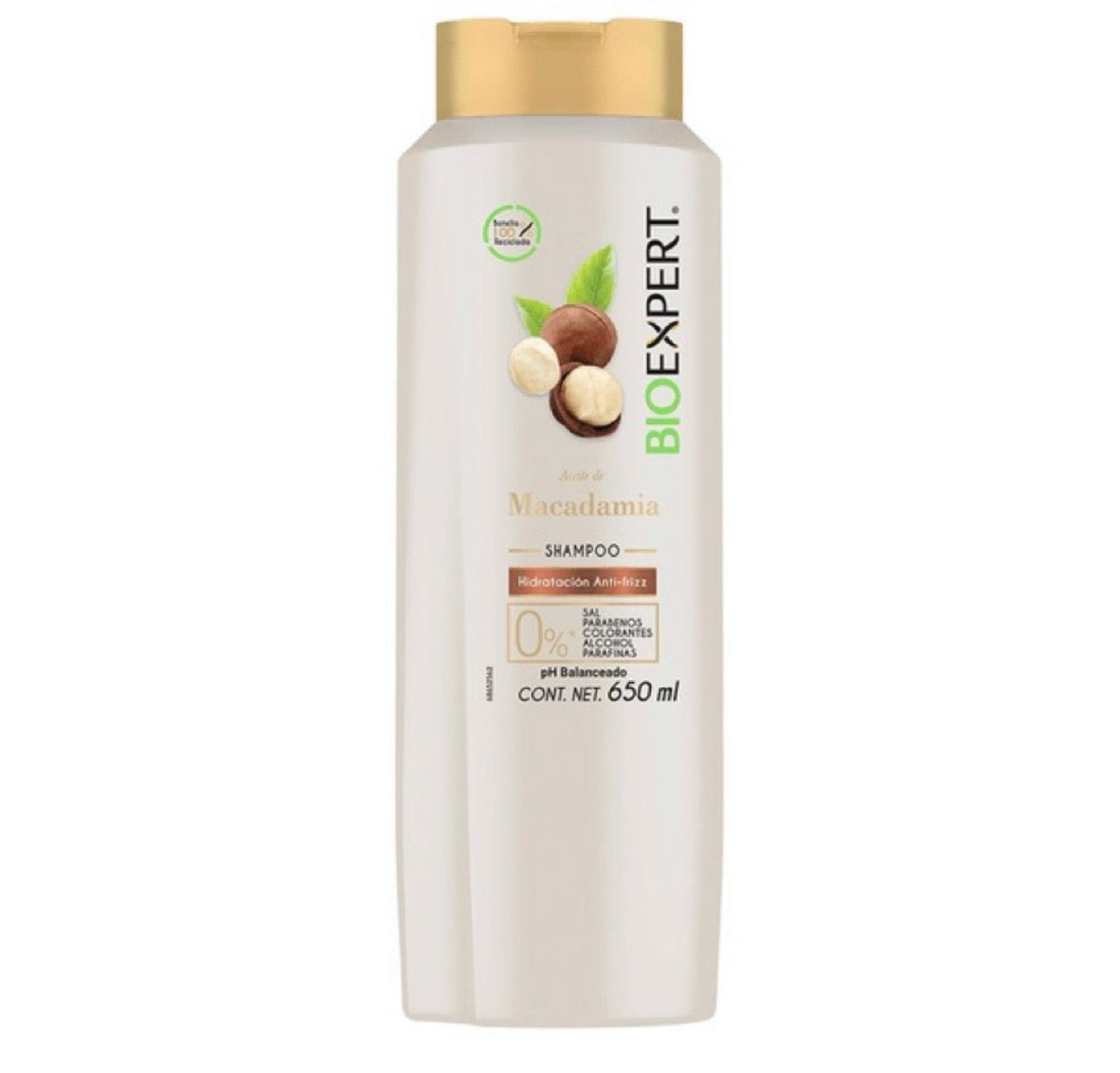 Bioexpert Sh macadamia 650ml/ Fardo Q450 de 12U