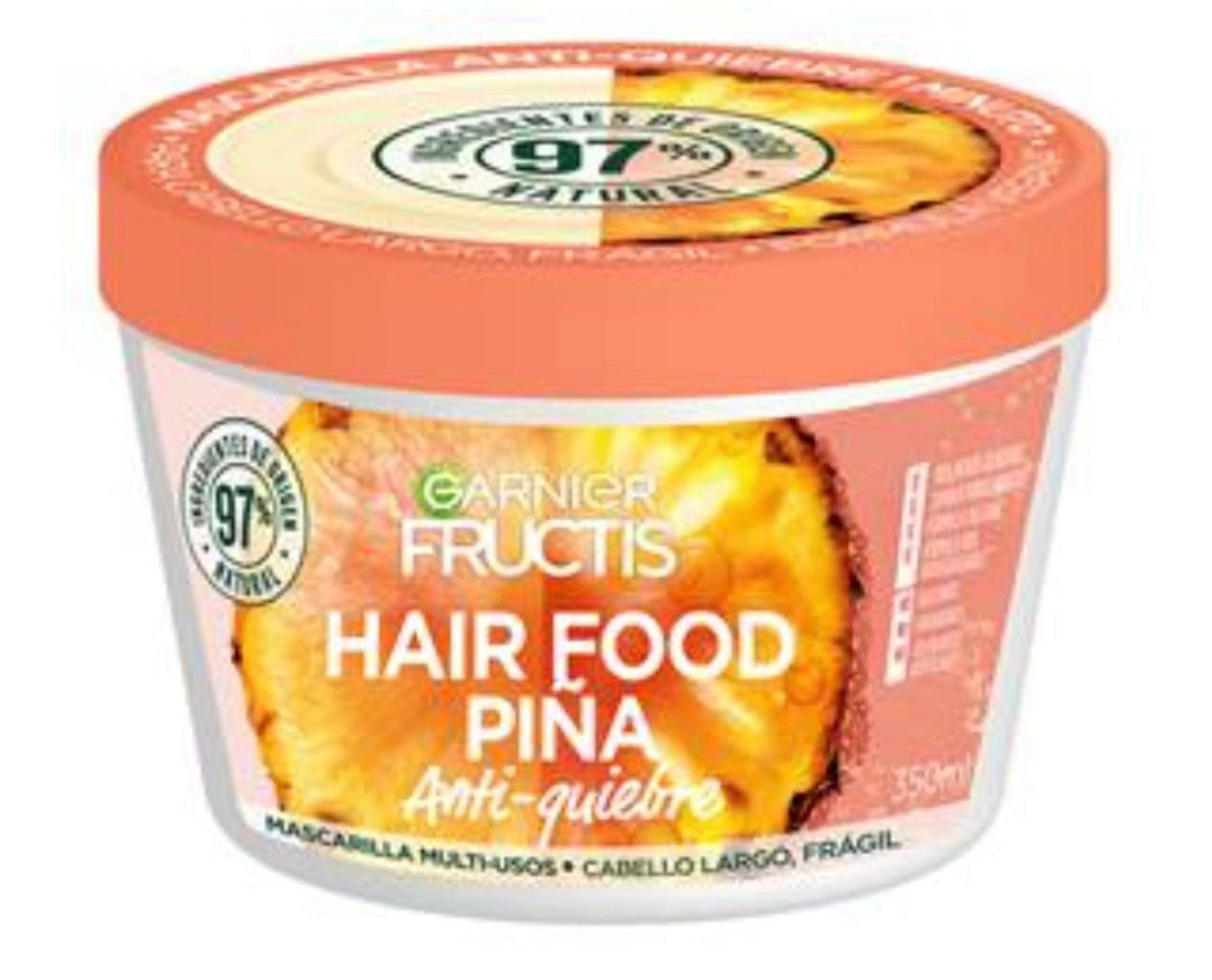 Garnier Fructis Mascarilla piña anti-quiebre 350g  Fardo Q400 de 12U