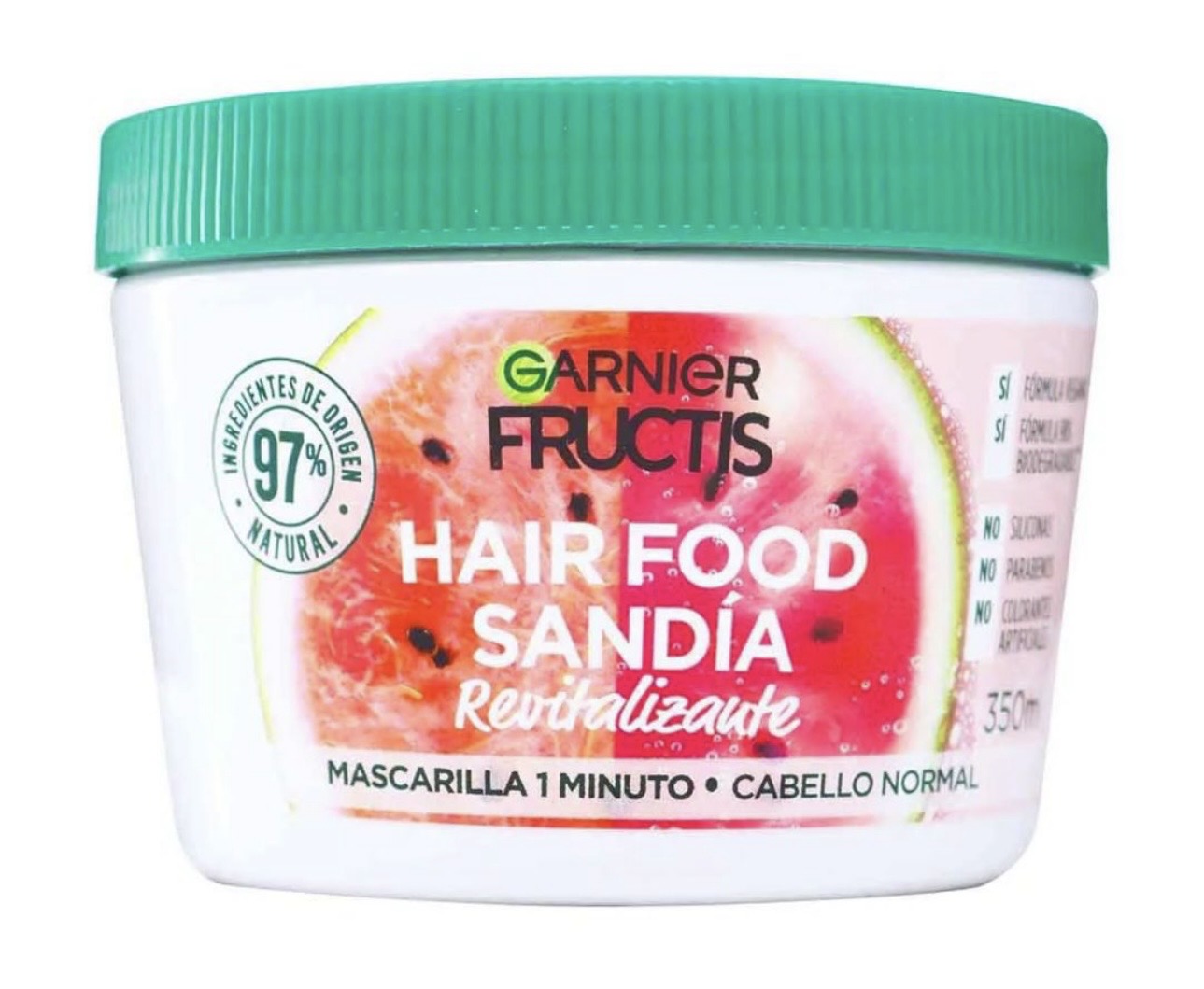 Garnier Fructis mascarilla sandia Revitalizante 350g. Fardo Q400 de 12U