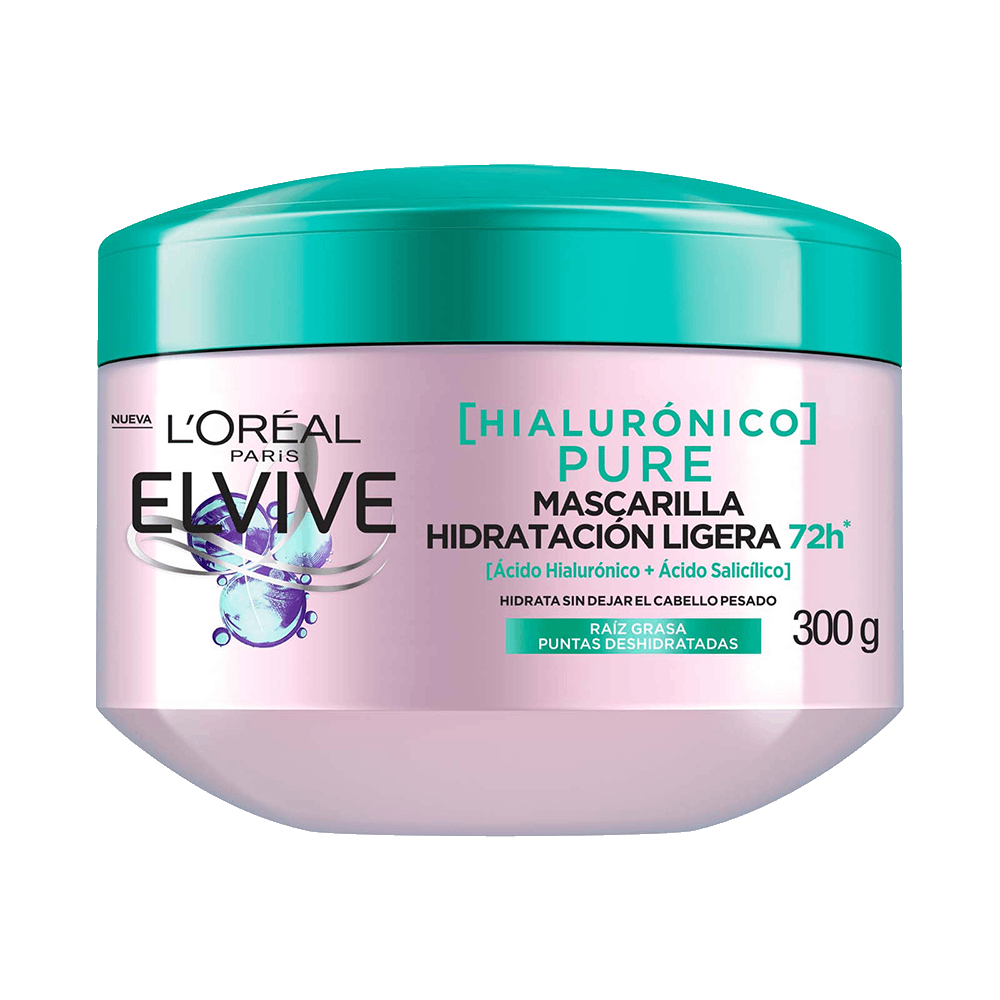 Elvive Mascarilla Hialurónico Puré 300g Fardo 380/12U