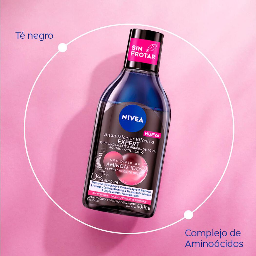 Nivea agua micelar Bifásica 400 ml Fardo 725/12U