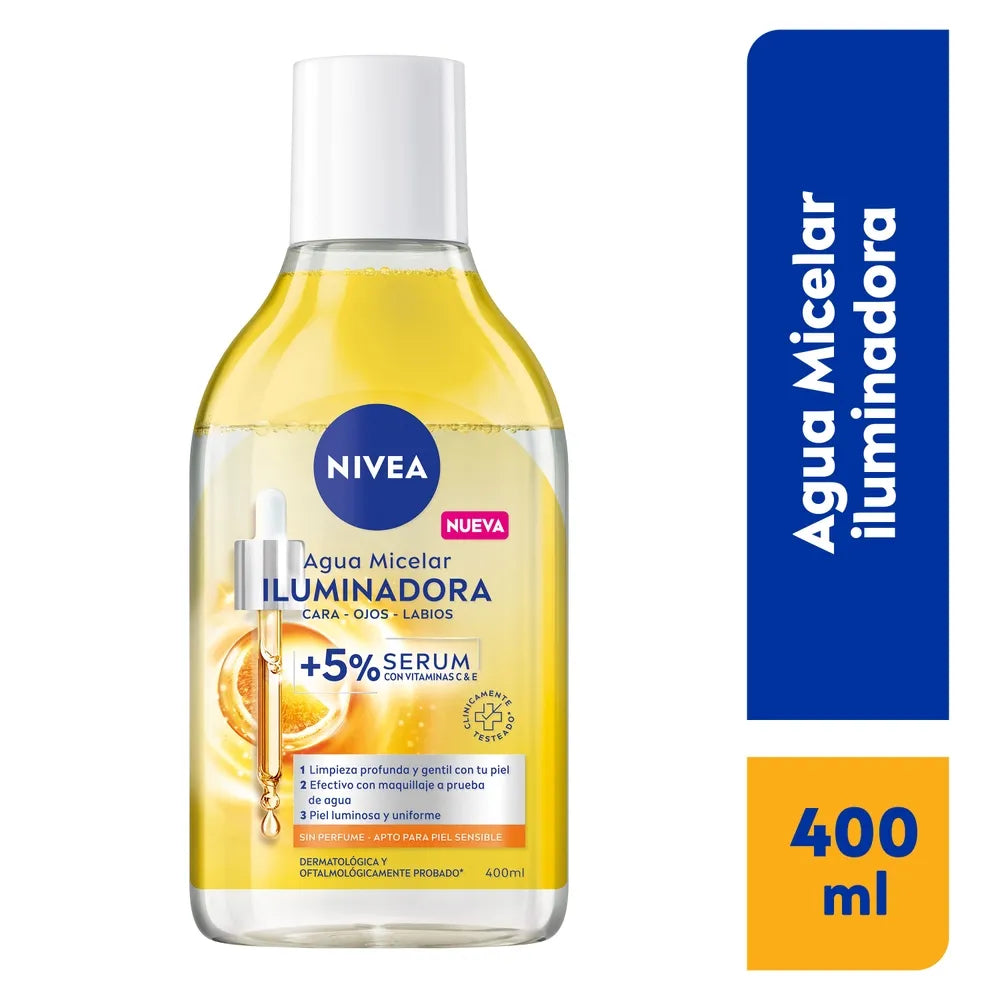 Nivea Agua Micelar Iluminadora 400ml  Fardo 725/12U