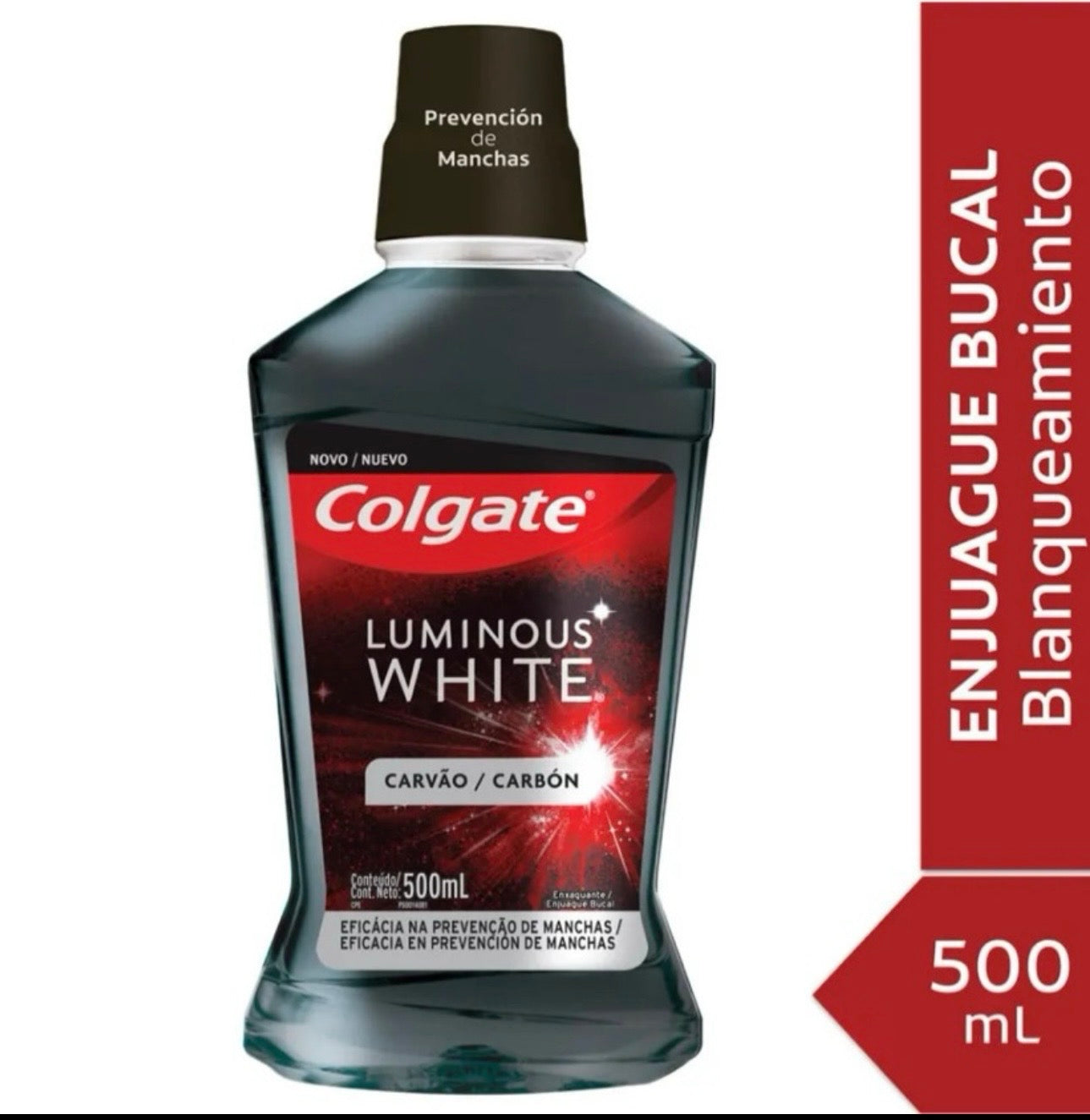 Colgate luminous white 500ml/ Fardo Q480 de 12 unidades