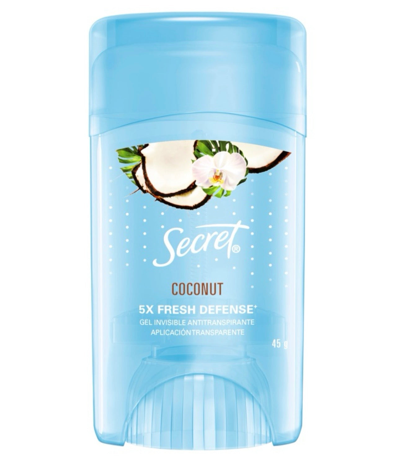 Secret gel coconut 45g/ fardo a 285.00 de 12u