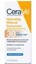 Protector solar 30 face sheer tint 50ml/ fardo a 520.00 de 12u