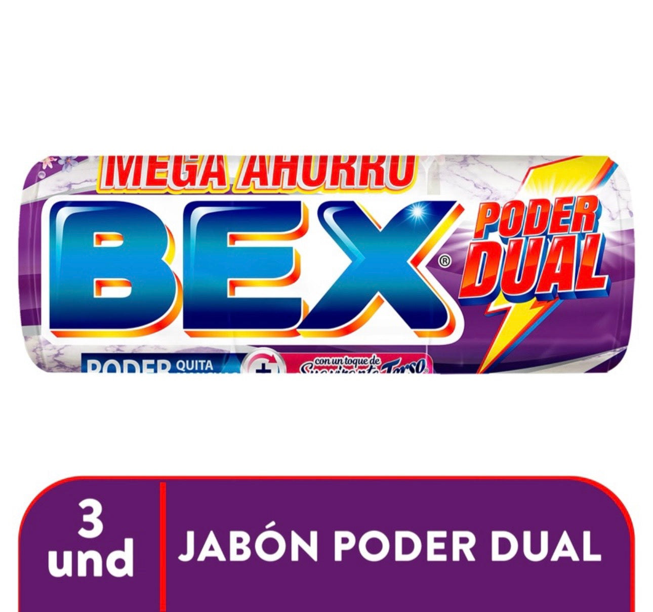 Bex 1200g poder dual morado/ Fardo Q90 de 4 tiras