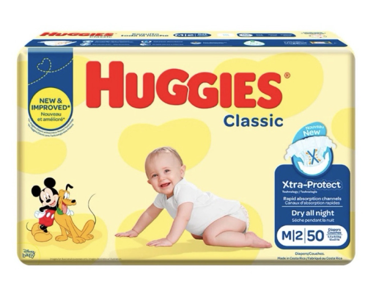 Huggies classic M2/ Fardo Q440 de 6 paquetes