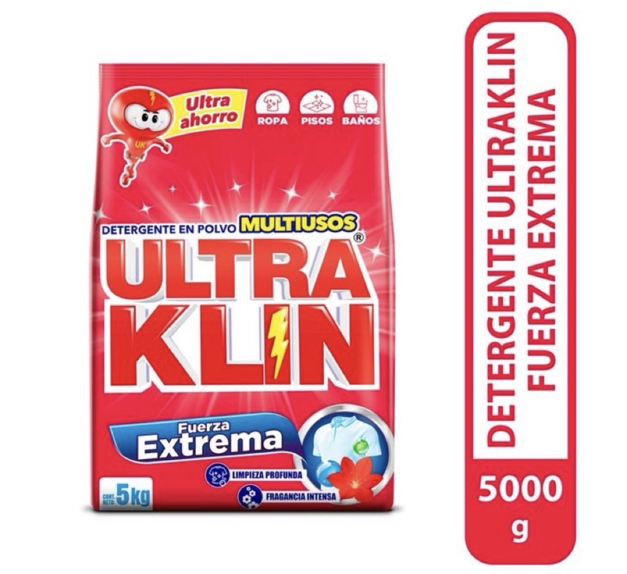 Ultra klin fuerza extrema 5kg/ fardo a 135.00 de 3u