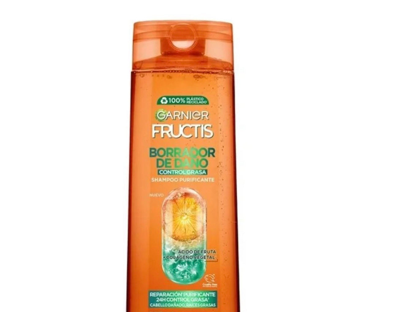 Garnier Fructis  Sh Borrador de daño Purificante 650ml  Fardo Q 430/12U