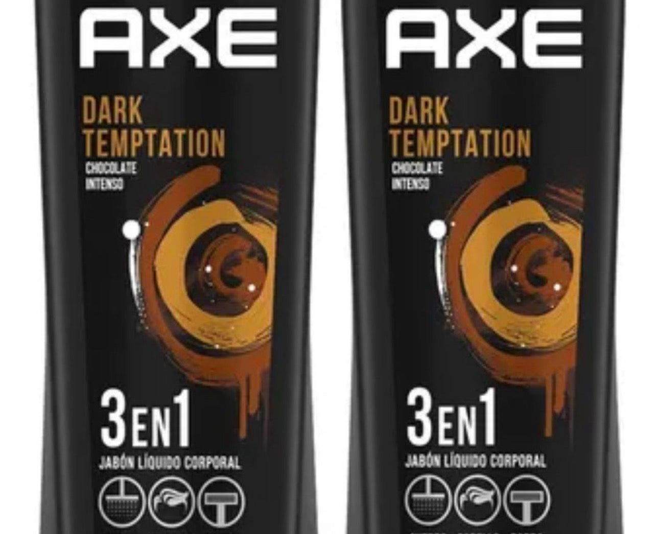 Axe 3en1 Dark Temptation 400 ml Fardo Q 470 de 12u