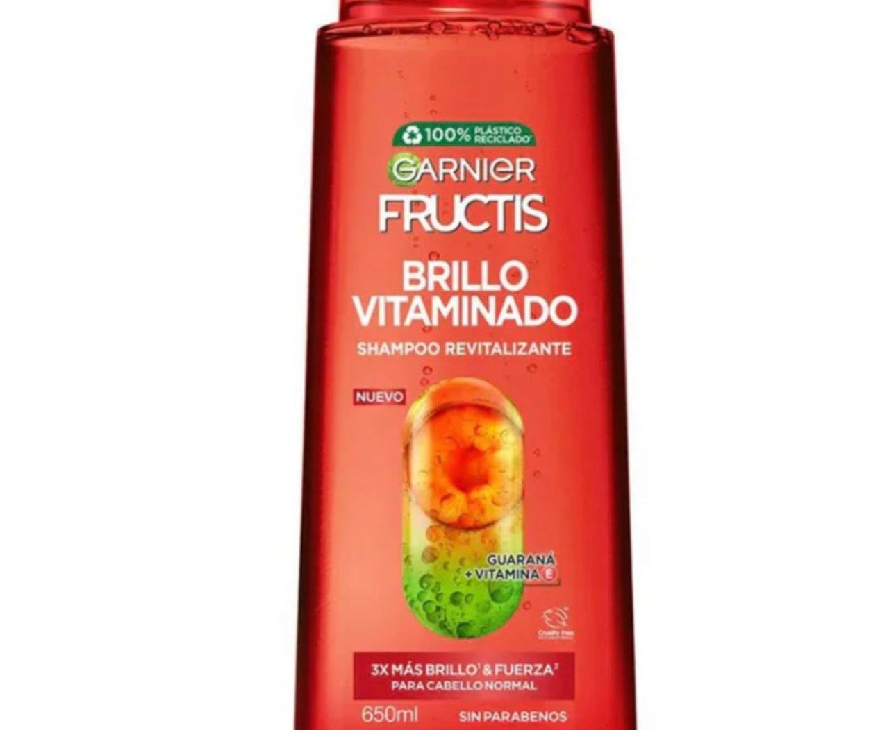 Garnier Fructis Sh Brillo vitaminado 650 ml Fardo  Q430/12U