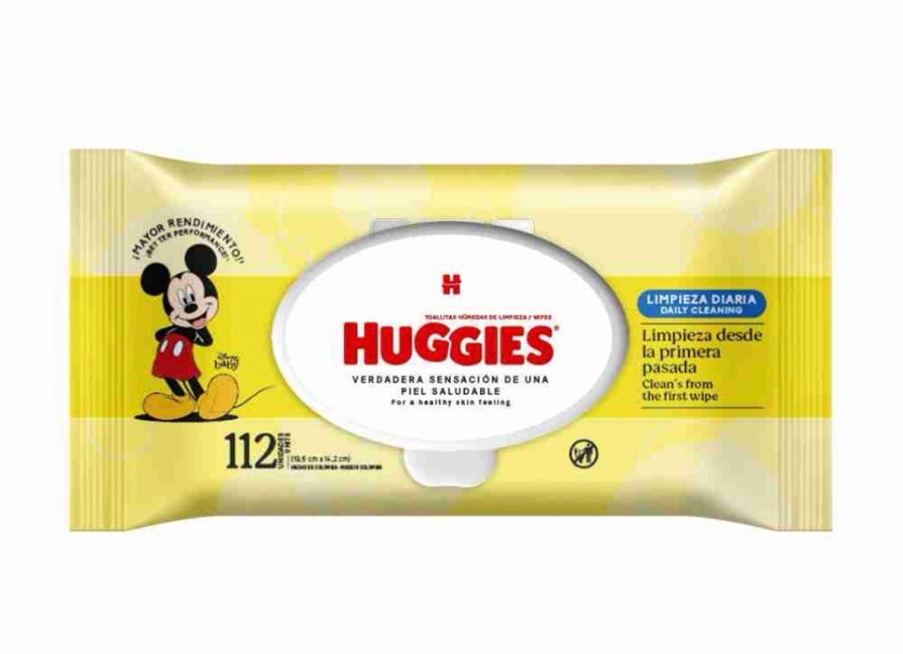 Huggies toallitas humedas 112u/ Fardo Q160 de 12 paquetes