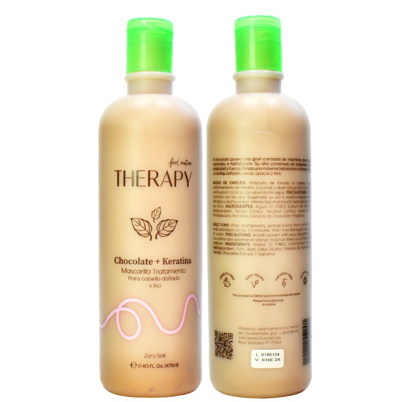 Therapy ms chocolate+keratina 475ml/ fardo a 360 de 12u