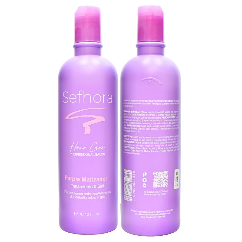 Sefhora tratamiento purple matizador 500ml/ fardo a 330 de 12u