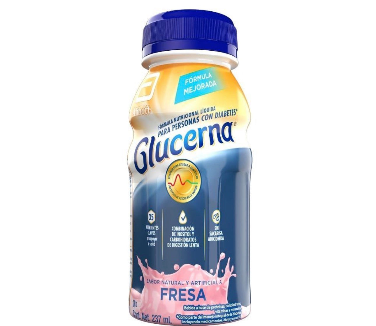 Glucerna Fresa 237 mL /Fardo Q360 de 16u