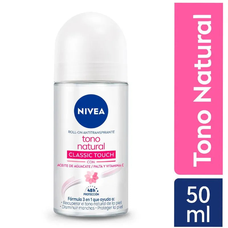 Nivea roll-on clasic touch 50ml/ fardo a 160 de 12u