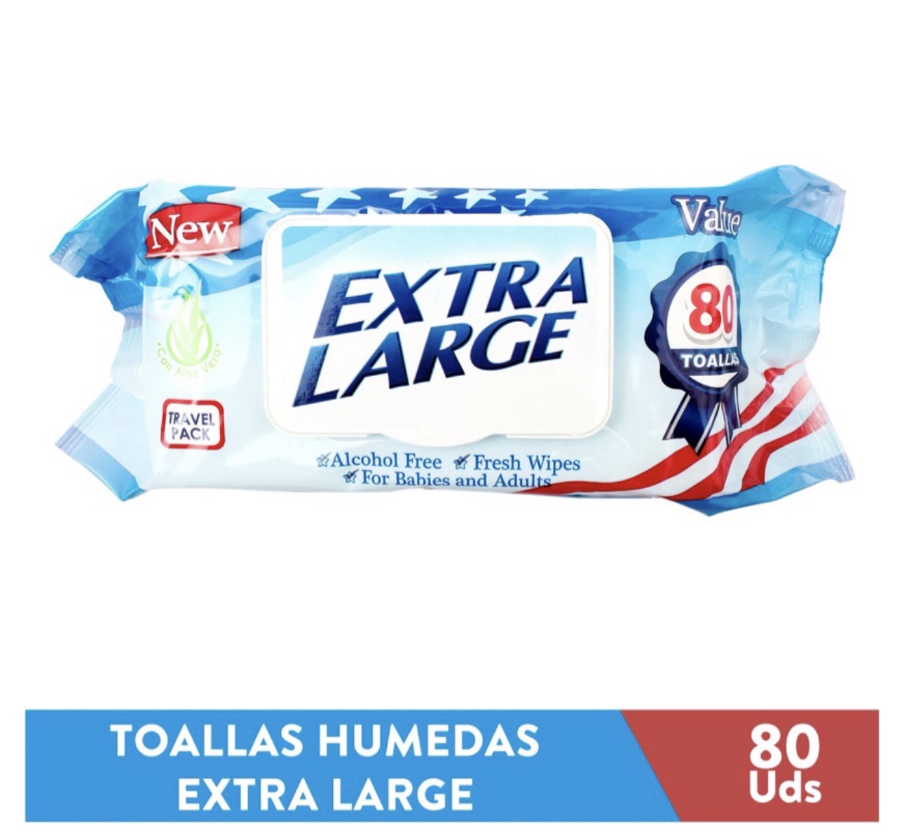 Toallas humedas extra large/ Fardo Q105 de 12 paquetes