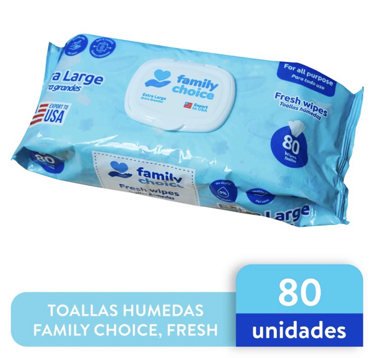 Familys choice toalla extra G / Fardo Q120 de 12u