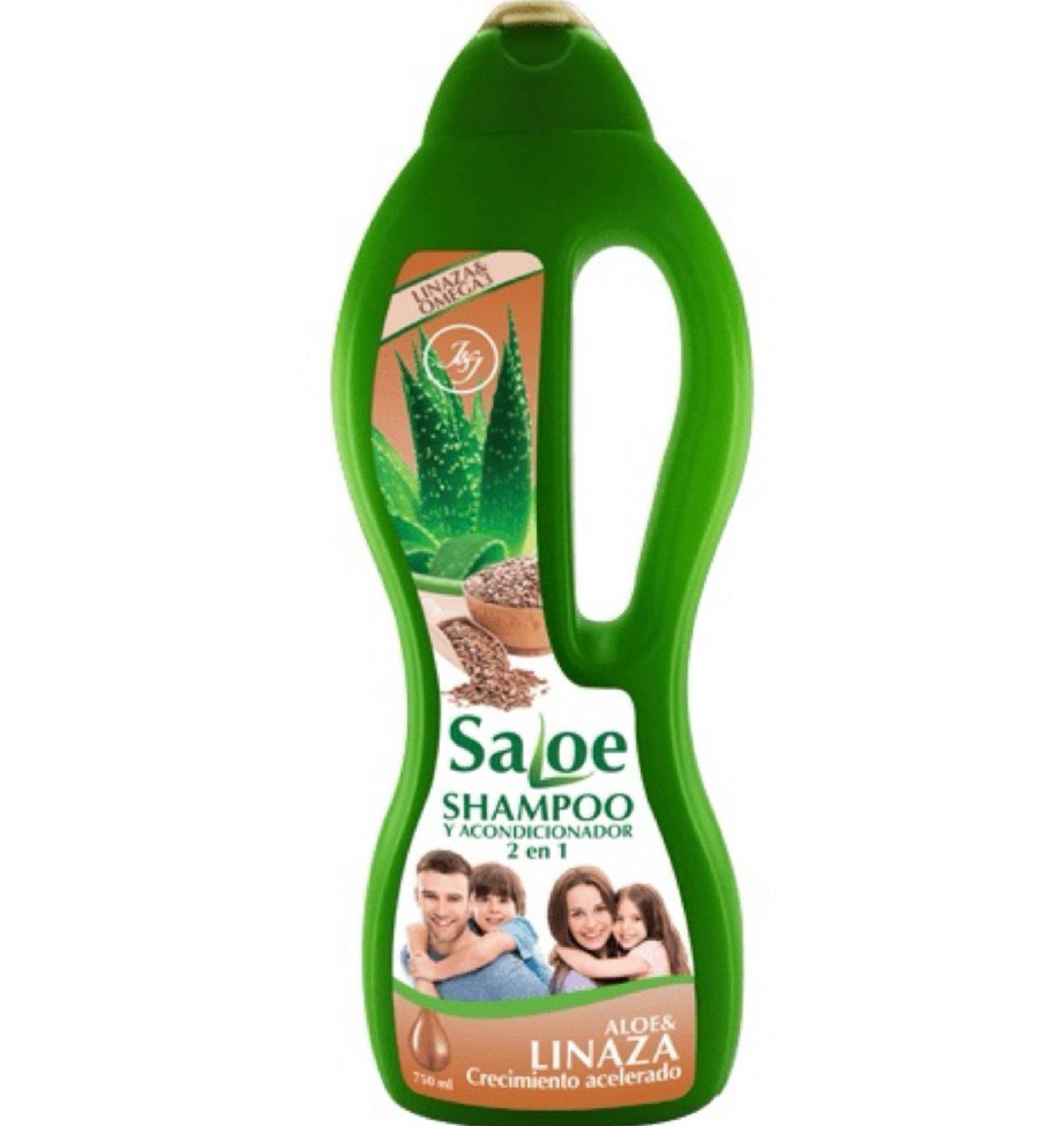 Saloe sh aloe & linaza 750ml/ fardo a 215 de 12u