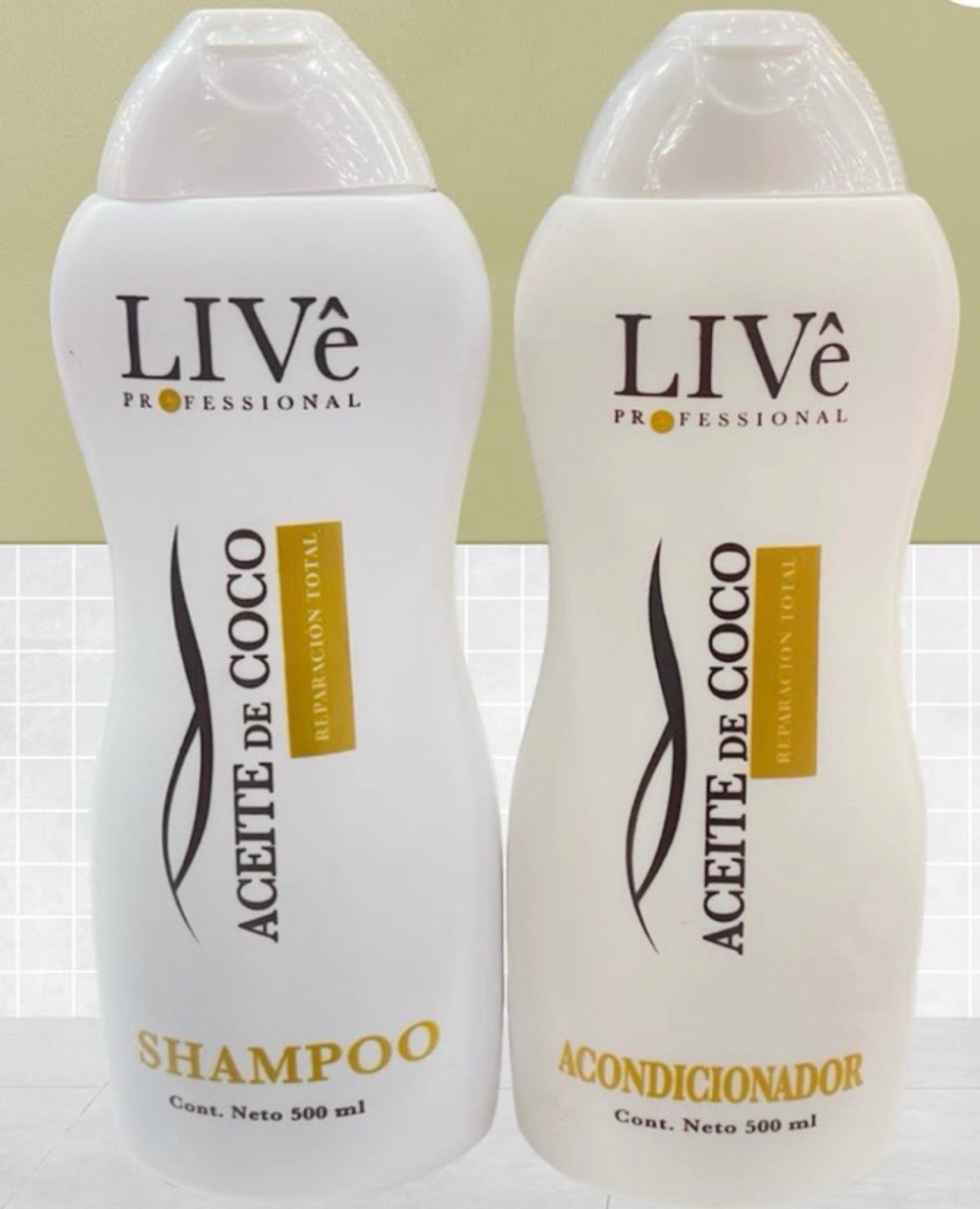 Live duo aceite de coco 500ml/ fardo a 300 de 12u