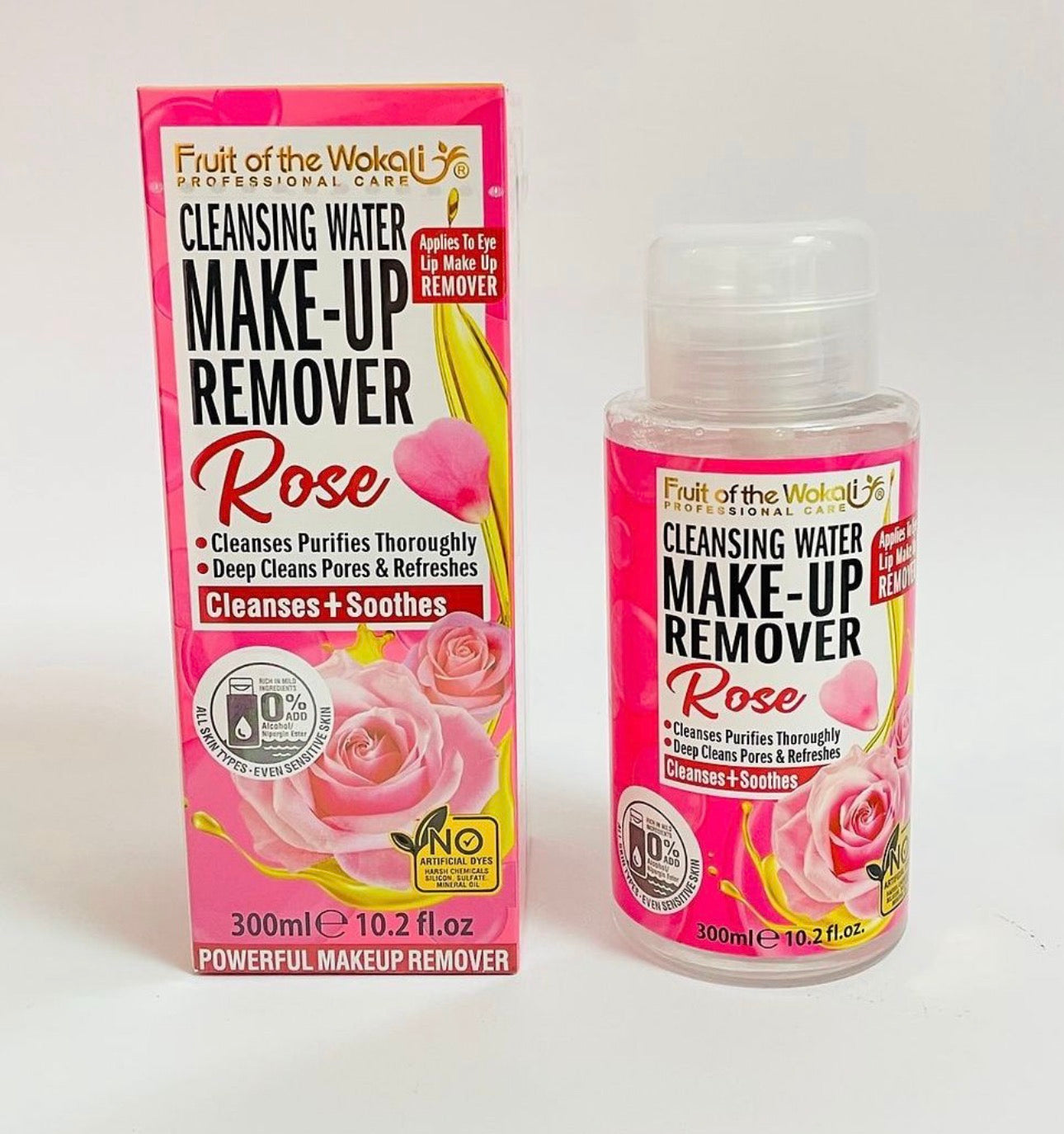 Make-Up Remover Rose 300ML /Fardo Q200/12u